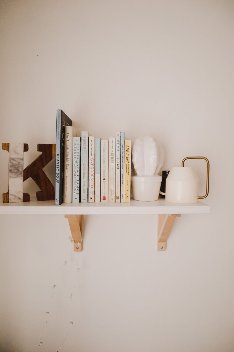 aesthetically pleasing book shelf